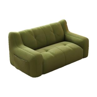 布艺沙发新款客厅双人沙发小户型地上榻榻米卧室奶油风懒人沙发椅