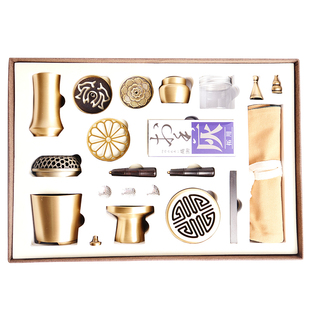 黄铜香炉香道打香篆工具套装空熏杯檀香香粉香篆炉隔火沉香熏香炉