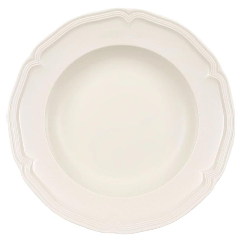 VilleroyBoch德国唯宝纯白庄园进口瓷餐具咖啡杯汤碗碟餐盘子家用