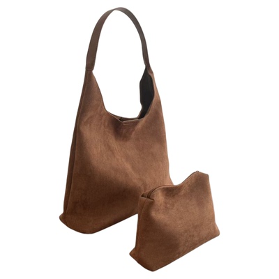 2025潮流新款麂皮托特包