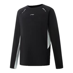 李宁儿童长袖t恤26春季新款男童薄款速干卫衣青少年大童春装上衣