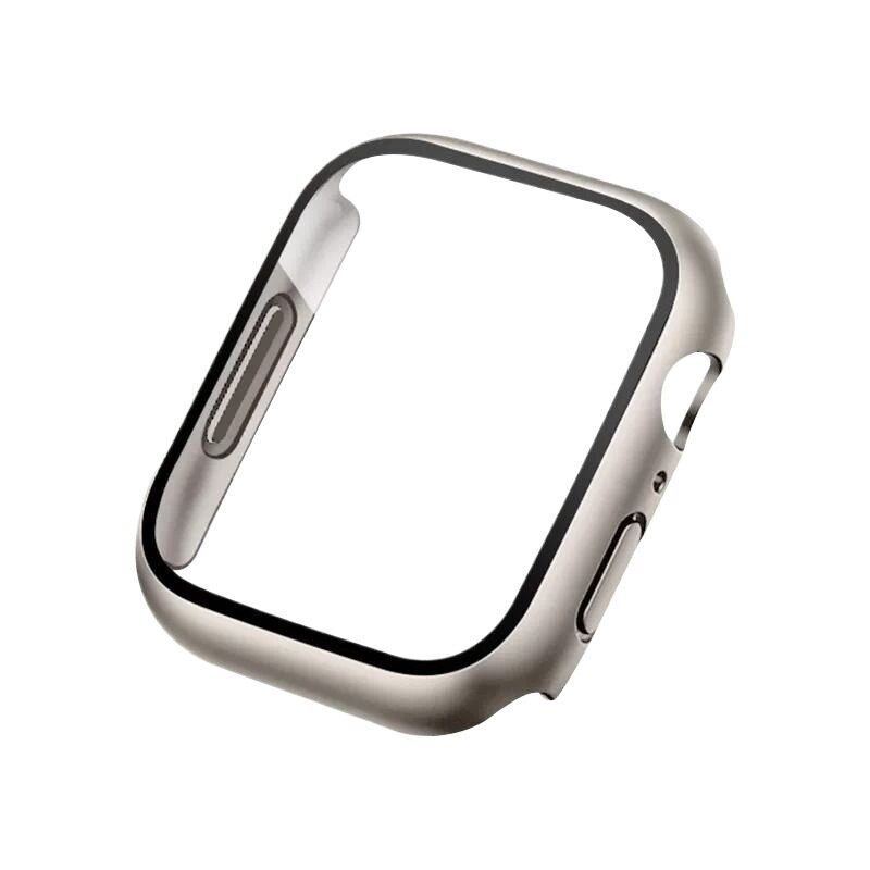 壳膜一体适用AppleWatchS11保护壳iwatchseries11苹果手表壳透明ultra3全包se3钢化膜46mms10防刮s9超薄防水