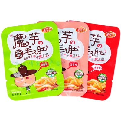 五香魔芋干陕西安康麻辣素毛肚