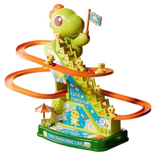 恐龙上楼梯儿童宝宝小恐龙电动玩具1-3爬楼梯滑滑梯婴儿一岁益智4