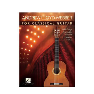 韦伯 22首热门歌曲 吉他独奏 海伦德原版乐谱书 Andrew Lloyd Webber for Classical Guitar HL00238997