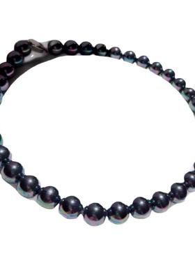 珠宝人鱼姬施家新色月光白 澳白色baby珍珠项链 塔希提贝珠锁骨链