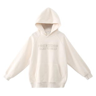 女童卫衣2024秋装新款女大童初中生加绒上衣儿童青少年加厚帽衫潮