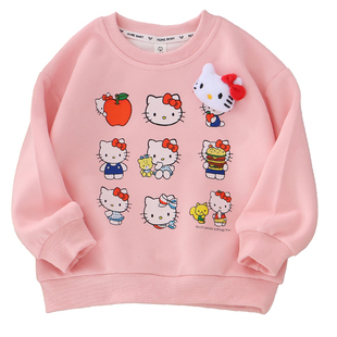 女童纯棉朱迪变色亮片花边卫衣裙衫春秋款儿童宝宝动物城长袖上衣