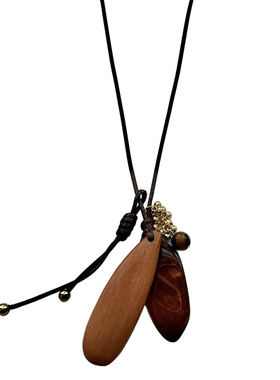 复古美拉德串珠木质项链