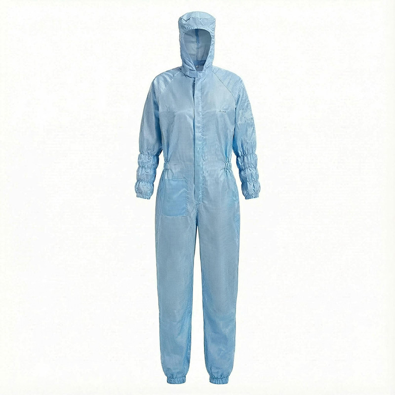 净又净防静电百级网格连体洁净服