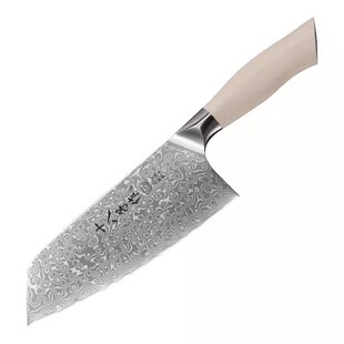 十八子作官方旗舰店大马士革钢纹菜刀西餐主厨切菜刀家用组合套装