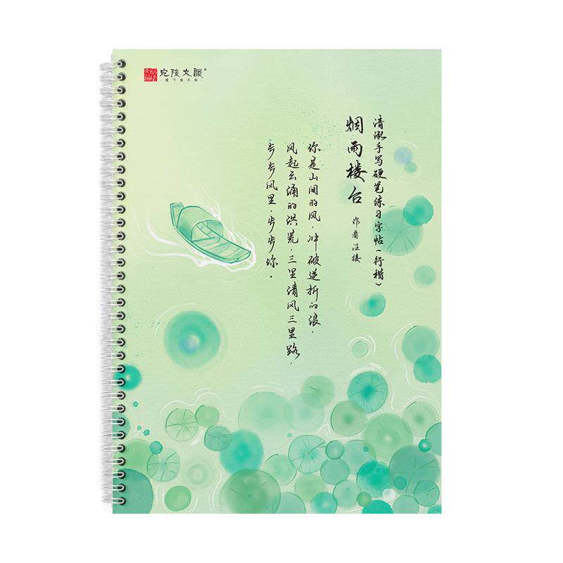 清泓硬笔 行楷手写体基础笔画高中生钢笔练字帖心灵鸡汤文案字帖成人女生描红练字帖初学