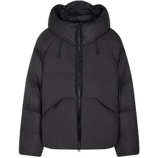 速写男装秋冬新款休闲宽松羽绒服连帽短款拼接外套潮