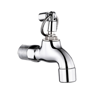 带锁全铜水龙头户外防盗4分可上锁单冷拖把池室外钥匙洗衣机水嘴