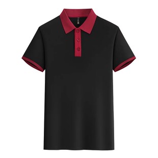 餐饮工作服t恤短袖定制饭店火锅烧烤奶茶店超市服务员工装polo衫