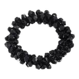 精致高级感头绳气质名媛手链扎头发两用水晶穿珠发圈高马尾发绳女