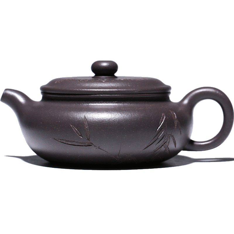 宜兴紫砂壶纯全手工正品原矿天青泥泡茶壶茶具高工名家高端扁腹壶