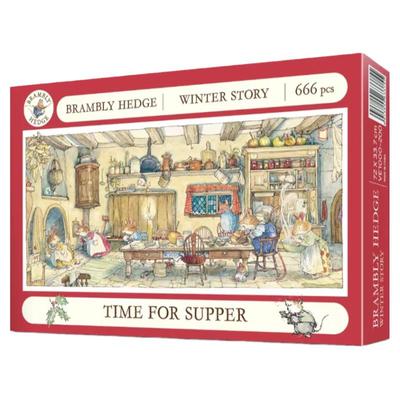 福思VOX拼图成年666片野蔷薇村的故事田园插画益智拼图减压潮玩具