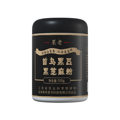 果老首乌干吃黑豆黑米黑芝麻粉