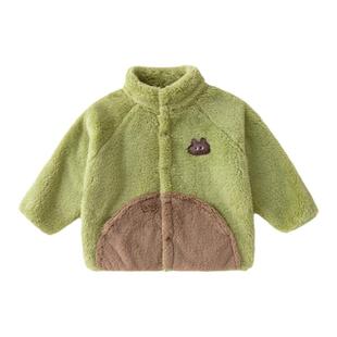 【双面绒】嘟嘟家宝宝外套冬款女童卡通加绒上衣冬季男童冬装新款