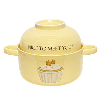 蛋糕熊学生宿舍家用大容量泡面碗