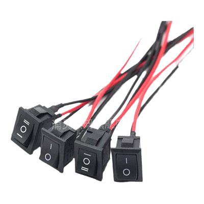 电子秤开关配件通用带线免焊三档开关带线船型TCS电子称电源开关