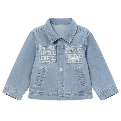 【100纯棉】ETTOI爱多娃男女童牛仔外套儿童洋气百搭上衣春季新款