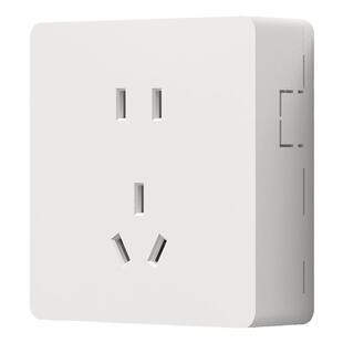 国际电工明装五孔插座墙壁5孔电源明线插孔多孔家用明线枪钉专用