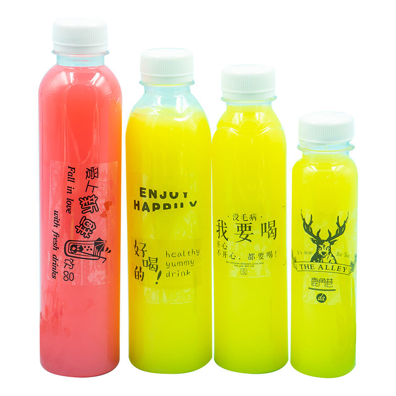 350透明塑料瓶350ML果汁瓶奶茶瓶550ml一次性矿泉水瓶一斤酒瓶
