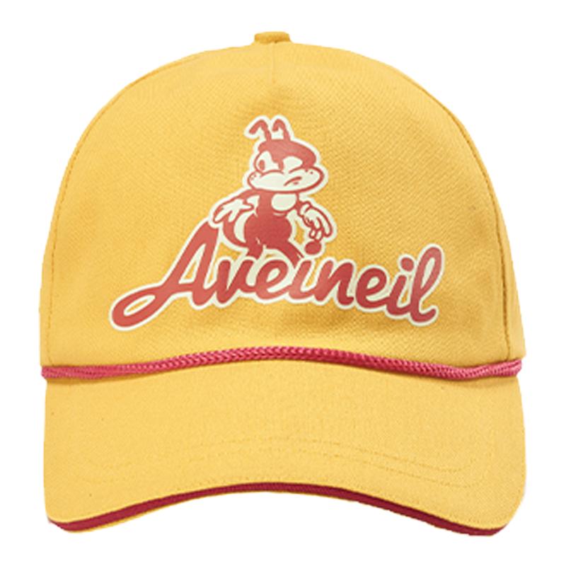 Aveineil 蚂蚁切赫印花运动帽 新款 夜光印花小黄帽