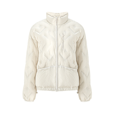 LAGOGO小香风压花气质轻暖羽绒服