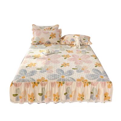 纯棉床笠床罩床裙夹棉加厚全棉