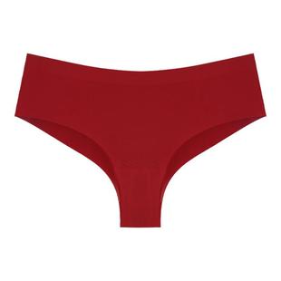 CINOON一片式无痕高弹冰丝女士半包臀三角裤裸感纯色低腰内裤女
