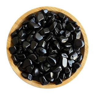 打蜡黑色砾石深灰色水洗石50斤装庭院枯山水造景花园装饰小石子