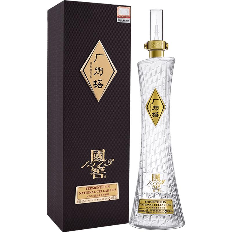 88VIP：国窖1573 广州塔 53%vol 浓香型白酒 600ml 单瓶装