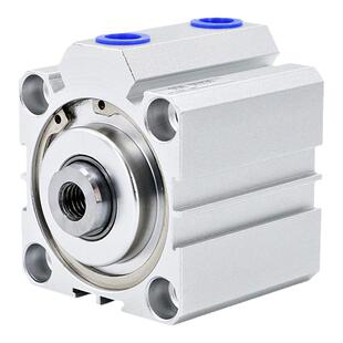 亚德客型SDA32薄型气缸SDA40薄壁方型气动配件SDA50可调行程全套