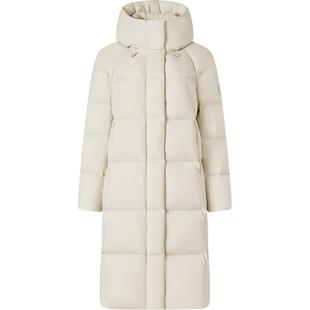 坦博尔冬季新款羽绒服女高充绒量连帽加厚保暖过膝面包服时尚外套