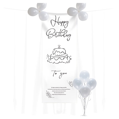 数字气球生日派对布置装饰拍照纱