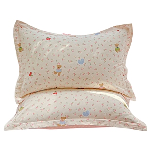 全棉枕头套一对装2025新款纯棉48cmx74cm枕套家用卡通枕芯内胆套