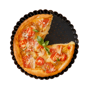 德国焙可美披萨盘披萨烤盘8寸10寸pizza烤盘烤箱用烘焙模具家用