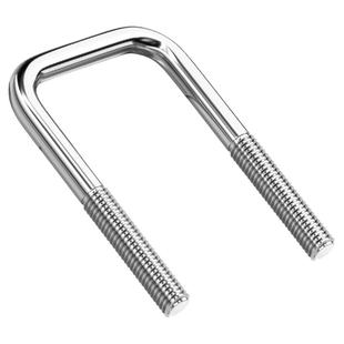 304不锈钢U型螺栓卡扣方卡直角夹方管管卡管夹固定螺丝M6M8M10M12