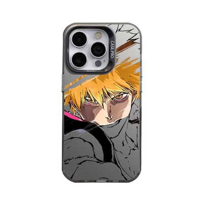 死神bleach适用苹果17手机壳iPhone16promax黑崎一护15动漫12联动13mini镭射14男生x新款xr软xs保护套8/7外壳
