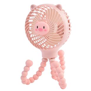 八爪鱼婴儿推车小风扇usb可充电bb宝宝车专用床头小型电扇夹式便携式手持电扇儿童防夹手学生宿舍大风力静音