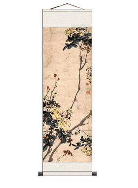 听琴图宋徽宗丝绸画画翔宣招财画
