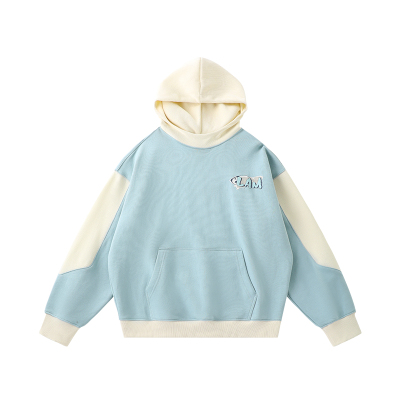 LAMLICKA卡通熊猫磨毛连帽卫衣