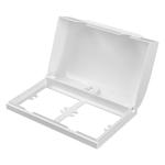 双位86型防水盒螺丝款浴室电源防溅盒双联二位开关插座面板保护罩