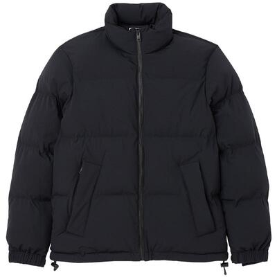 SANDRO黑色抽绳棉服外套