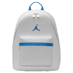 耐克JORDAN休闲AJ满印老花PU电脑双肩背包学生书包男女HV1621-100