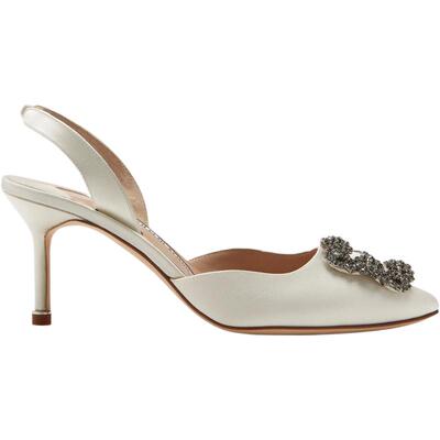 MANOLOBLAHNIK女士方扣高跟婚鞋