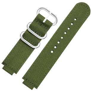 适配卡西欧GBM-2100尼龙表带 G-SHOCK凸口GA/GM2100帆布手表带 男